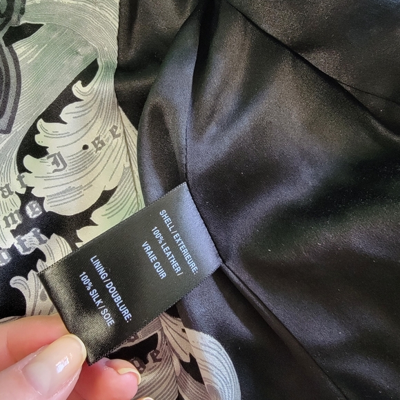 Royal Underground Royal Blue Leather Jacket sz small sz 6 8 - Picture 12 of 16